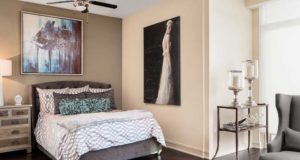 Dallas Design District highrise master bedroom